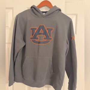 #44 💙 Auburn University hoodie 
Gray with orange 
Youth large 16-18